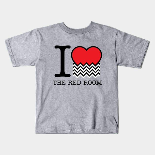 Twin Peaks I love The Red Room Kids T-Shirt by Rebus28